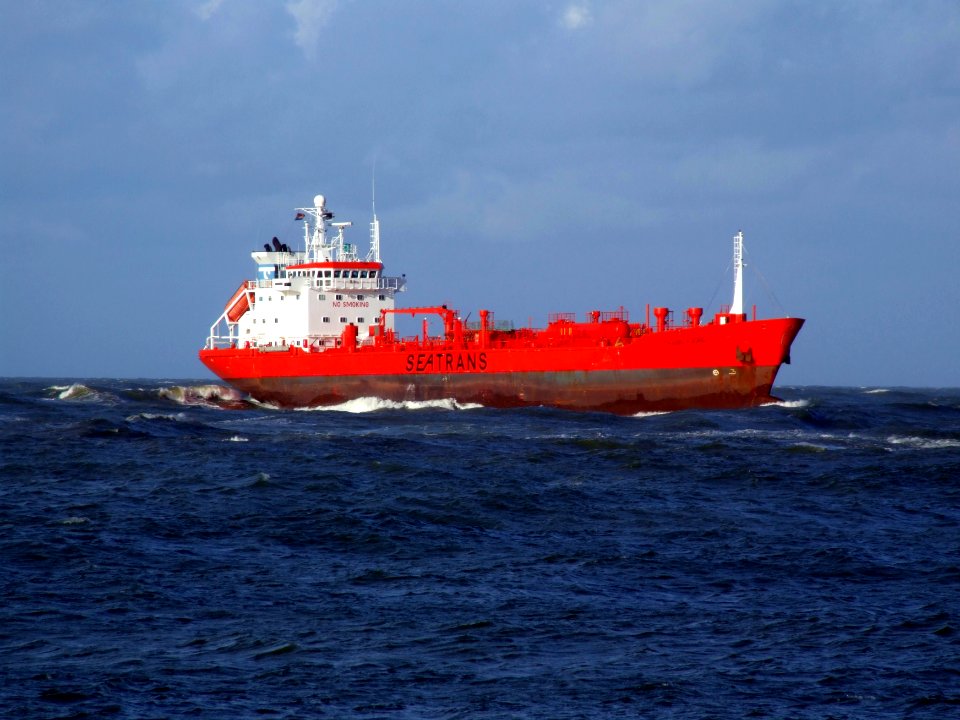 Trans Fjord p1 approaching Port of Rotterdam, Holland 12-Dec-2006