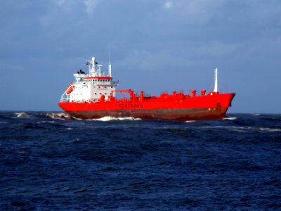 Trans Fjord p1 approaching Port of Rotterdam, Holland 12-Dec-2006
