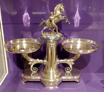 Travers Stake presentation trophy, won by William Astor's horse Baden-Baden, Gorham Manufacturing Company, Providence, Rhode Island, c. 1877, silver, gilt silver - Dallas Museum of Art - DSC04871