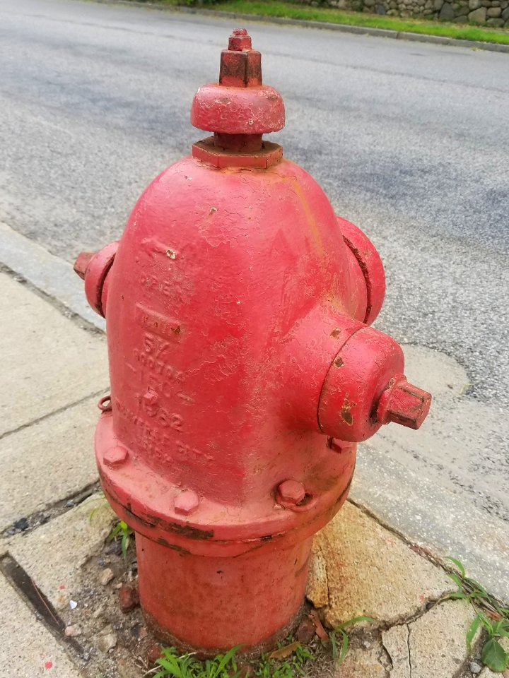 Traverse City Iron Works fire hydrant, 5.25 1982 - Arlington, MA