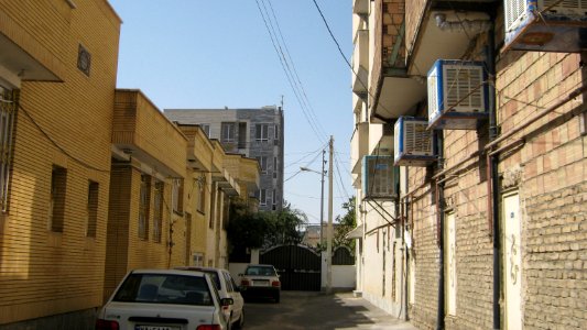 Tree - houses - sidewalk - Nishapur 22
