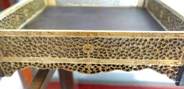 Tray, late 19th to early 20th century, carved wood - Museum of Vietnamese History - Ho Chi Minh City - DSC05969