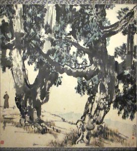 Tree and man(selfportrait) Xu Beihong. Guimet