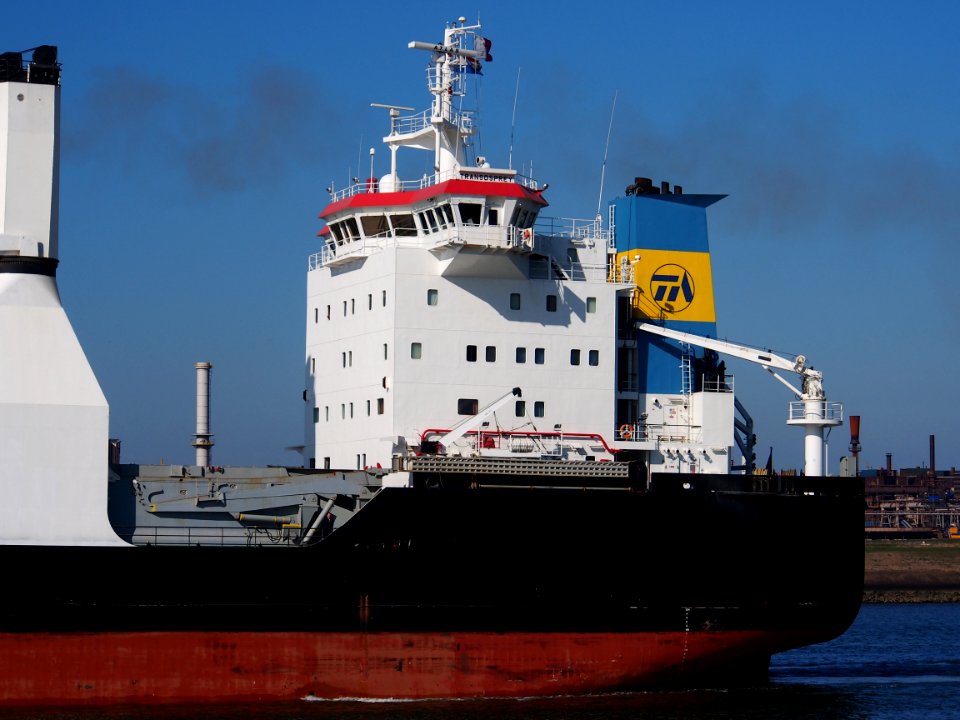 TRANSOSPREY, IMO 9213090, General cargo vessel registered in Gibraltar, at locks of IJmuiden, Port of Amsterdam, pic7