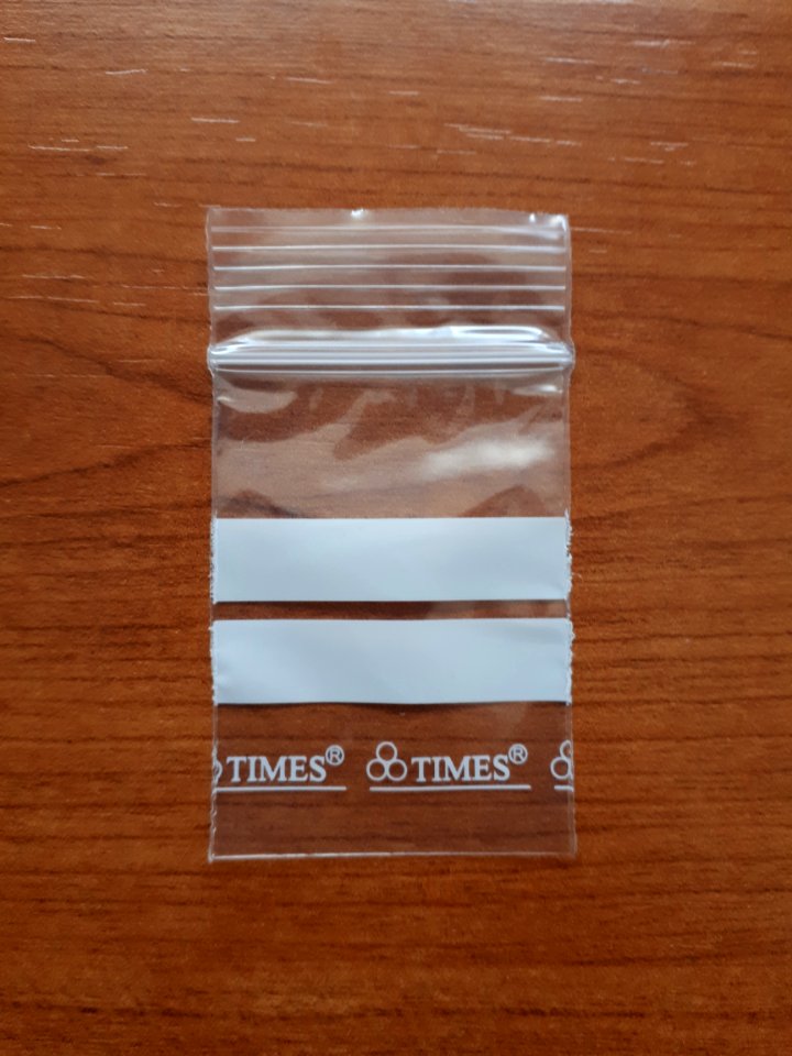 Transparent zipper storage bag - 35 x 45 mm - A