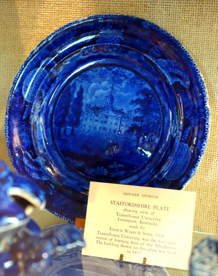 Transylvania University, Lexington, Kentucky, plate by Enoch Wood & Sons, 1818 - Joseph Allen Skinner Museum - DSC07754