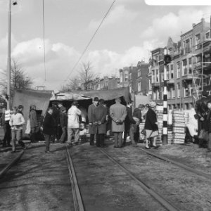 Tram tegen vrachtauto te Rotterdam, overzicht, Bestanddeelnr 919-1348