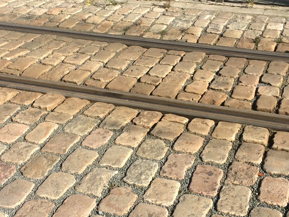 Tram track on Florent Pauwelslei (1)