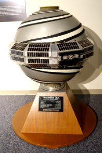 Transit 2A, model of navigational satellite, Applied Physics Laboratory, Johns Hopkins University, 1960 - National Electronics Museum - DSC00554