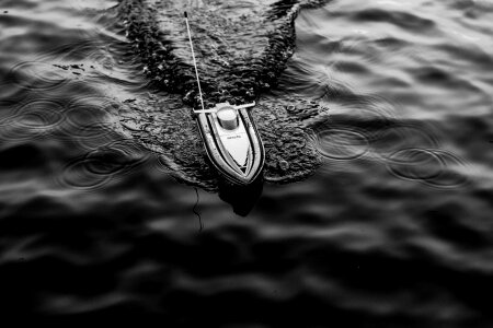 Ink water boat