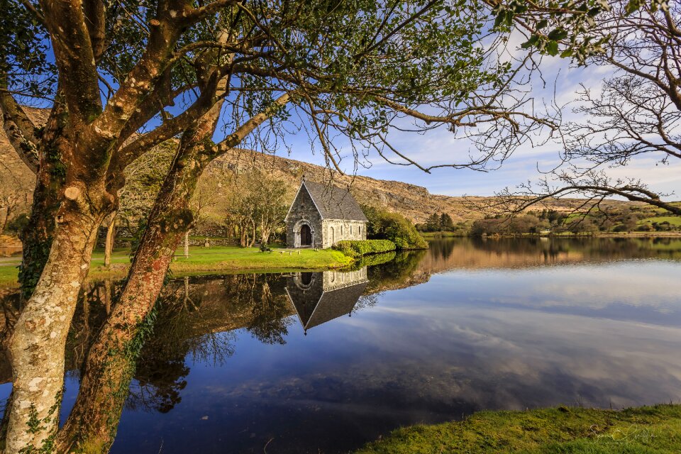 Reflection chapel water