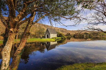 Reflection chapel water