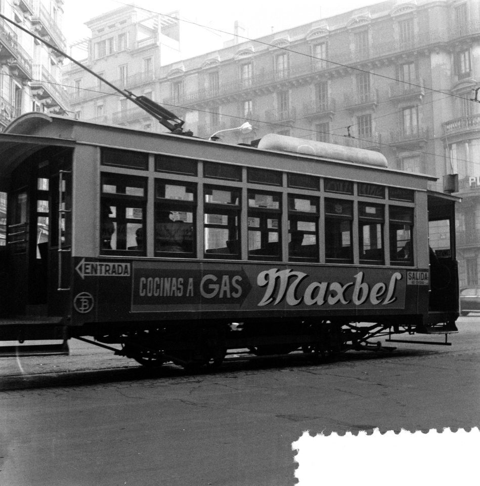 Tramstaking in Barcelona (tramboycot door bevolking), Bestanddeelnr 908-2740