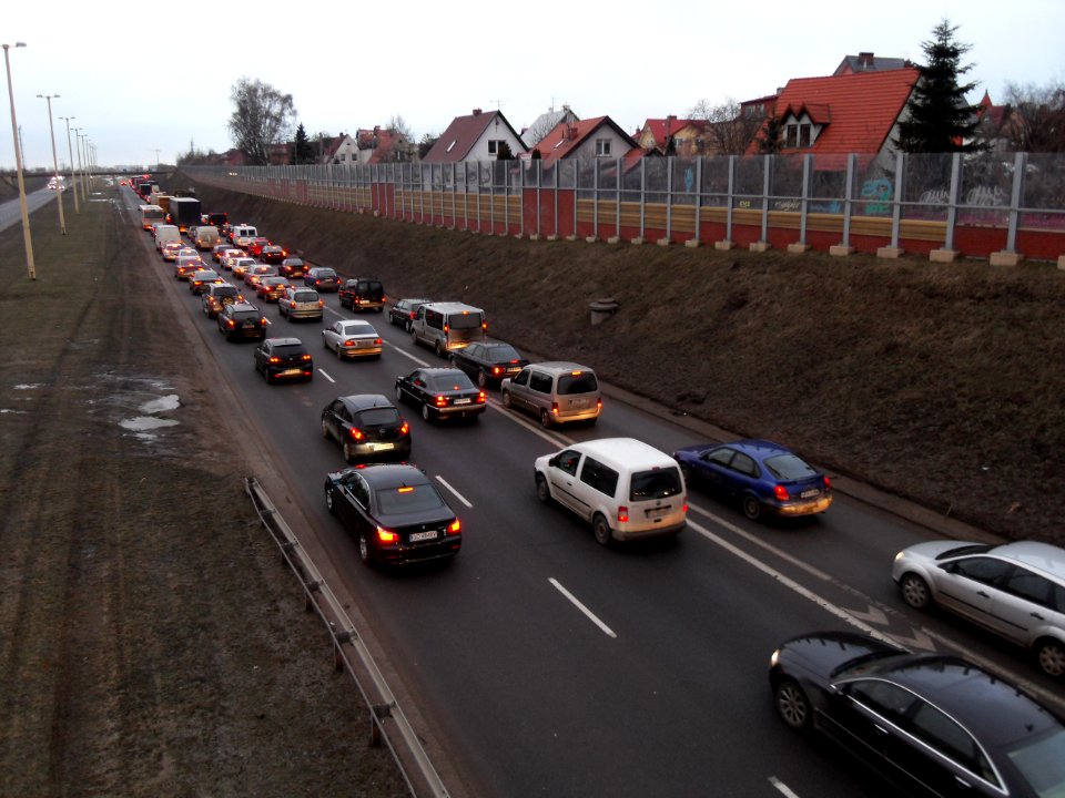 Trasa W-Z w Gdańsku - luty 2011