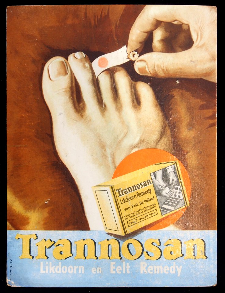 Trannosan cartonnen etalage reclame