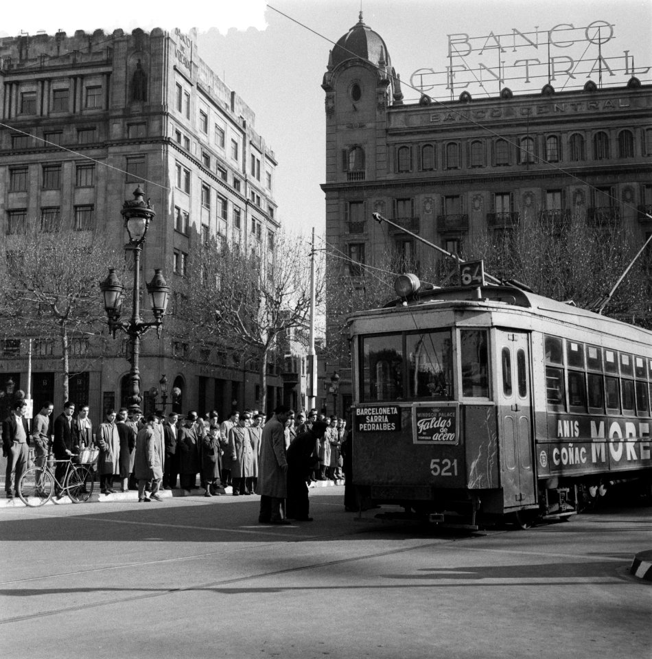 Tramstaking in Barcelona (tramboycot door bevolking), Bestanddeelnr 908-2746