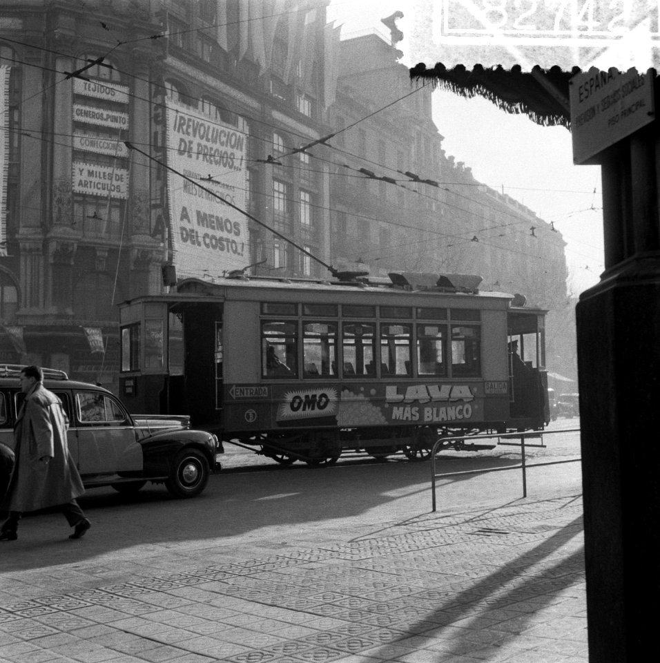 Tramstaking in Barcelona (tramboycot door bevolking), Bestanddeelnr 908-2742