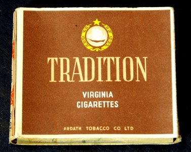 Tradition Virginia cigarettes, ardath tobacco co ltd