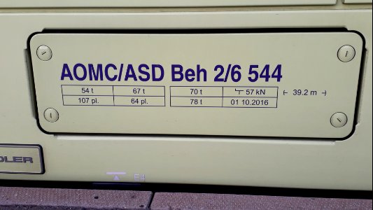 TPC GTW 544 Anschriften