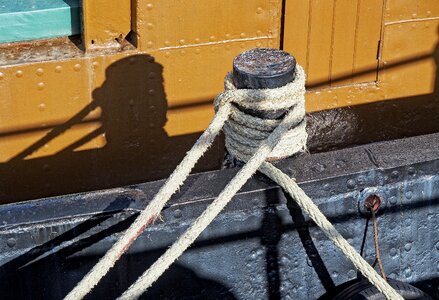 Boat rope bollard photo
