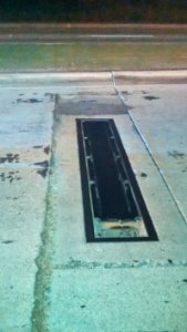 Traffic detector treadle in California