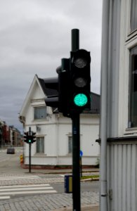 Traffic light green Drammen (1)
