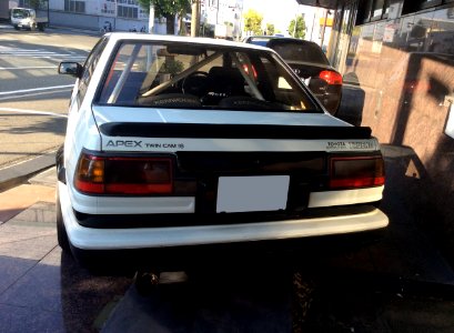 Toyota SPRINTER TRUENO GT APEX (E-AE86-FSMVF) with VOLK RACING rear