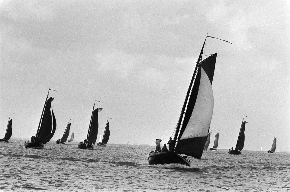 Traditionele Westwalbotterwedstrijden in IJsselmeer voor Volendam en Edam, Bestanddeelnr 933-7302
