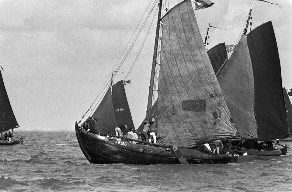 Traditionele Westwalbotterwedstrijden in IJsselmeer voor Volendam en Edam, Bestanddeelnr 933-7305