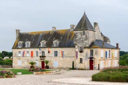 Town hall Pons 17th-c. chateau, Charente Maritime