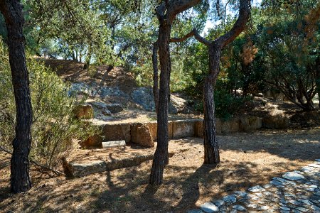 Tower of a Macedonian fortress on Philopappos Hill (Hill of the Muses), 30 June 2020