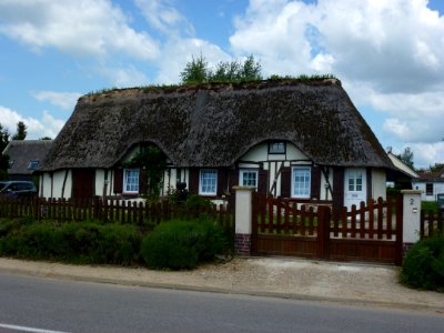 Tourville-la-Campagne (Eure, Fr) maison Normande