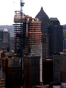 Tower at PNC Plaza under construction, August 29, 2014