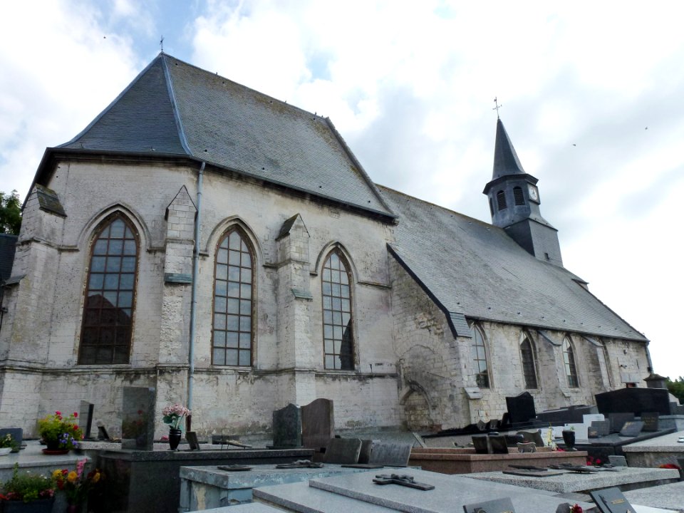 Tournehem-sur-la-Hem (Pas-de-Calais) église Saint-Médard PA00108434 (01)