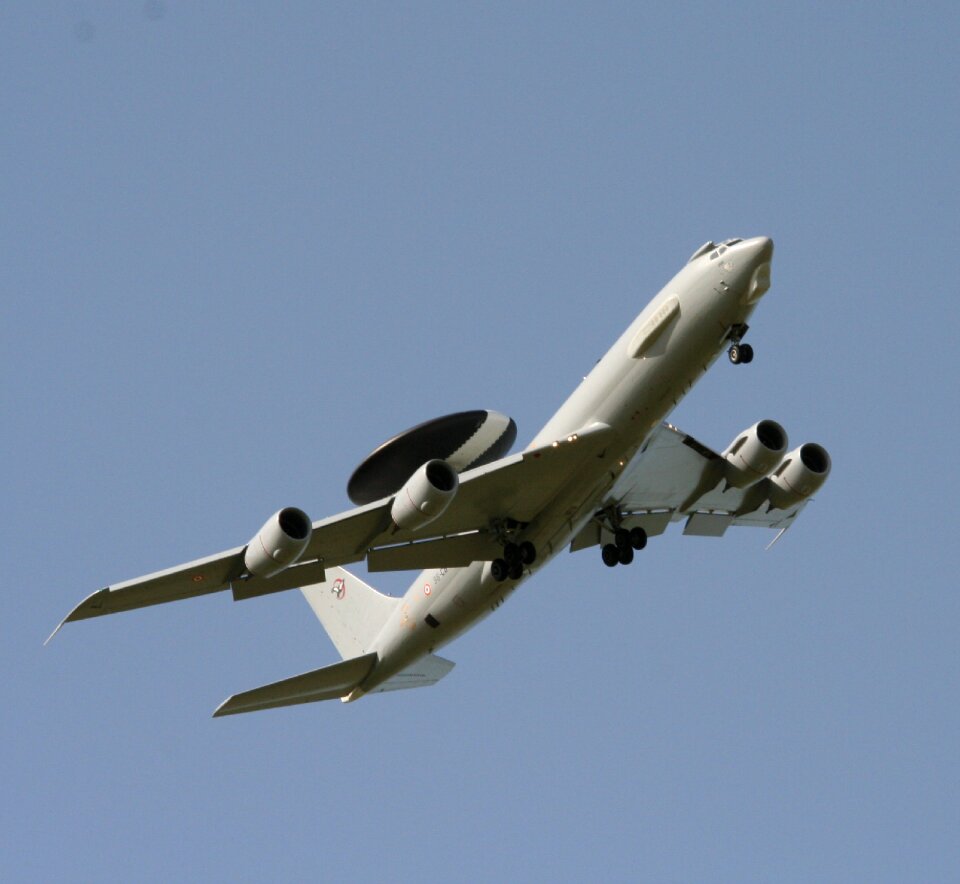 Sky military flight