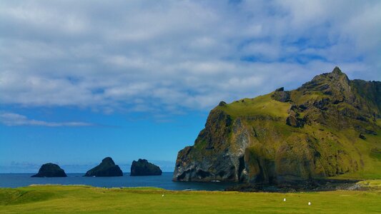 Icelandic ocean volcanic photo