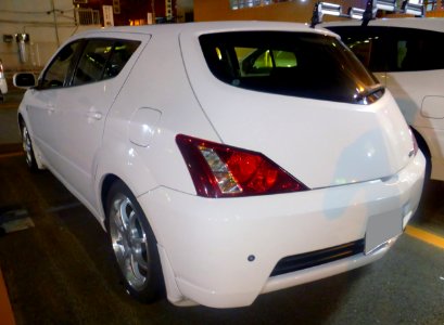 Toyota WiLL VS 1NZ-FE 1.5VVT-i 2WD (NZE127) at night rear