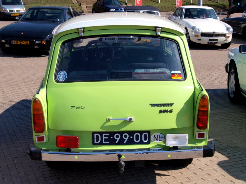 Trabant 601 K (1970), Dutch licence registration DE-99-00, pic2