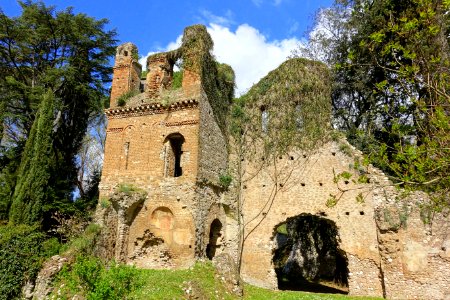 Tower of Santa Maria Maggiore - Giardino di Ninfa, Italy - DSC02942