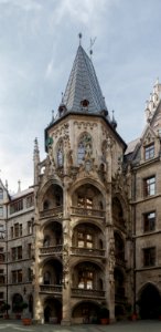 Tower courtyard Rathaus Munich