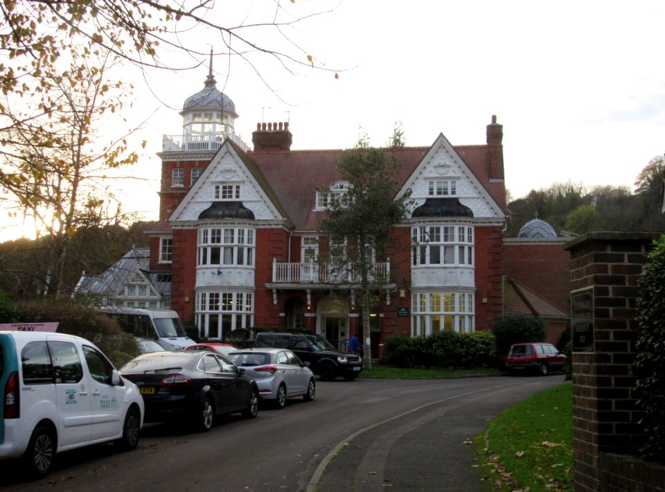 Tower House, 265–267 London Road, Withdean, Brighton (NHLE Code 1381677) (November 2015) (1)