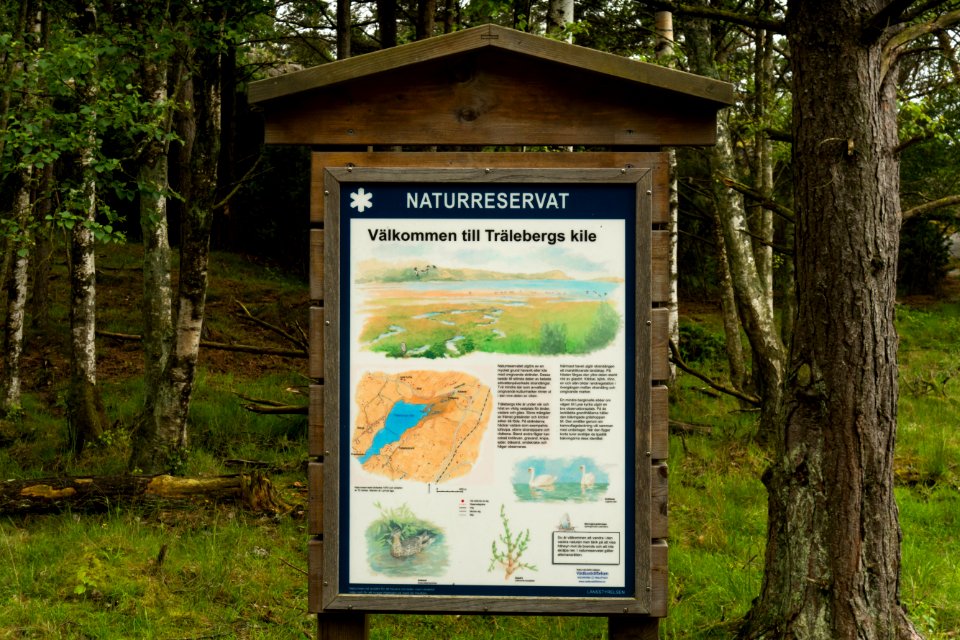 Trälebergskile infotavla