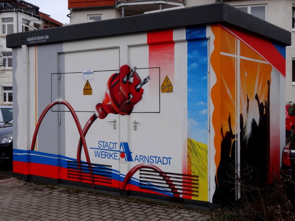 Trafohäuschen in Am Häckerstieg 1, Arnstadt 1
