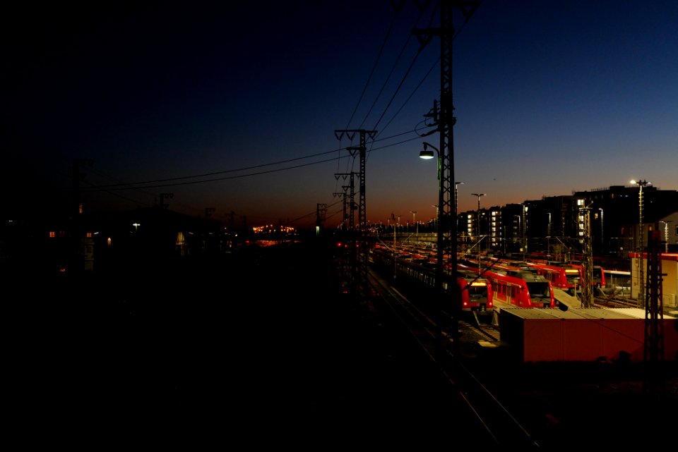 Tracks from Camberger Straße at night 2020-03-22 06