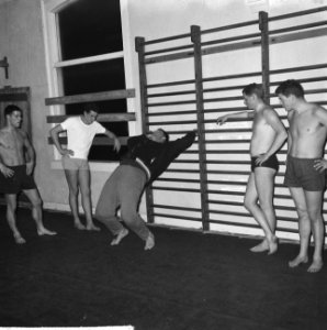 Training Nederlands zevental waterpolo door Anton Geesin te Utrecht, Bestanddeelnr 914-4896