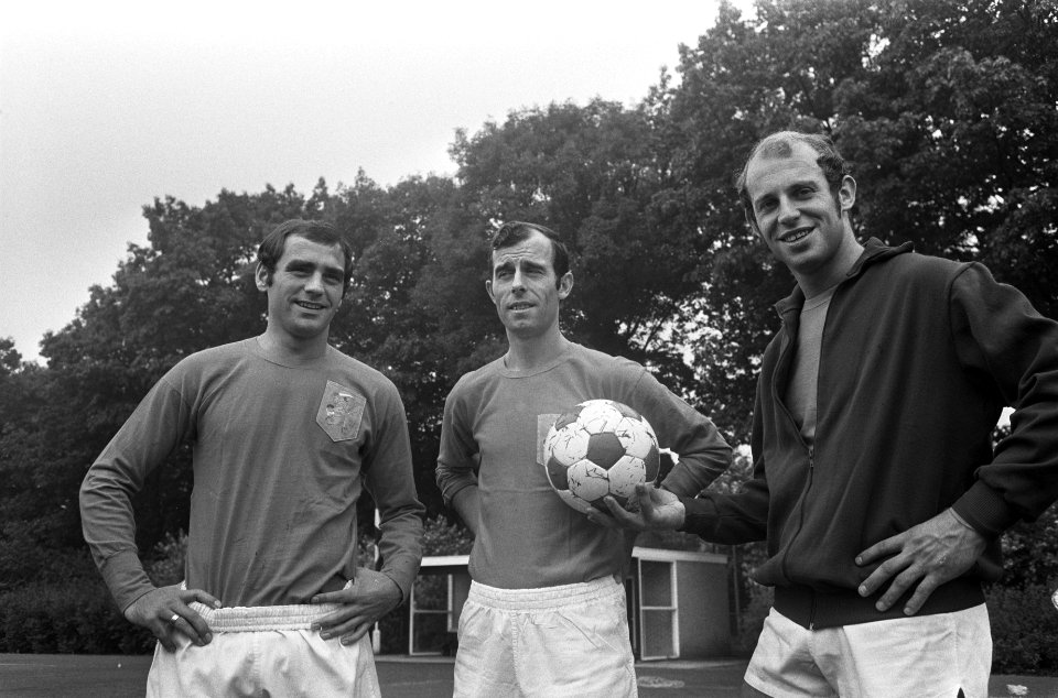 Training Nederlands elftal selectie voor wedstrijd tegen Polen, in Zeist v.l.n., Bestanddeelnr 922-7198