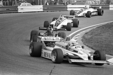 Training van de Grand Prix Formule 1 van 1981op het circuit van Zandvoort. Op ko, Bestanddeelnr 931-6475
