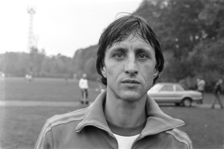 Training Nederlands elftal in Zeist, Johan Cruijff (kop), Bestanddeelnr 929-4071