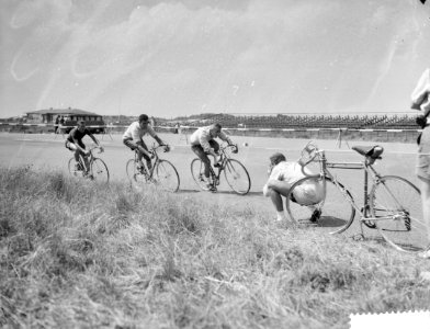 Training van de amateurs op de weg in Zandvoort Zweedse renners tijdens de trai, Bestanddeelnr 910-5872