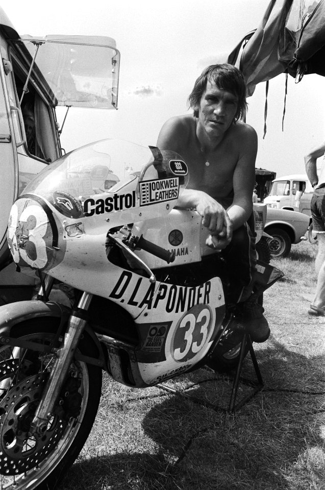 Training TT Assen , Boet van Dulmen met motor, Bestanddeelnr 928-6622